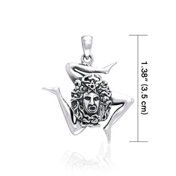 Trinacria Sterling Silver Pendant TPD2856 - Jewelry